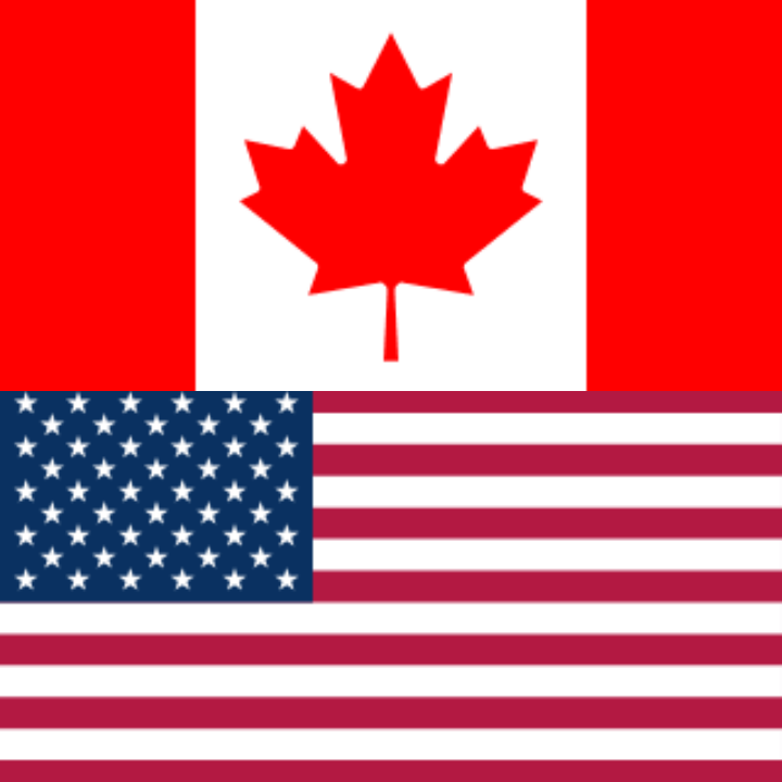 USA & Canada - regio vlaggen