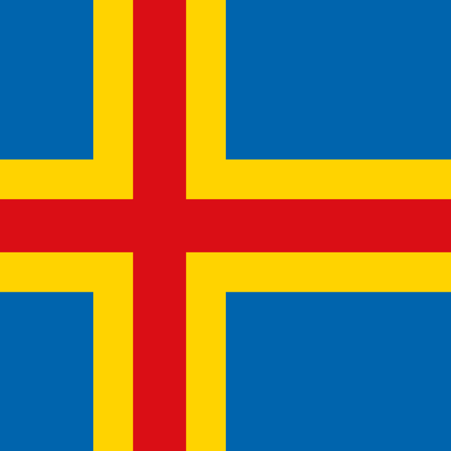 Aland Islands flag