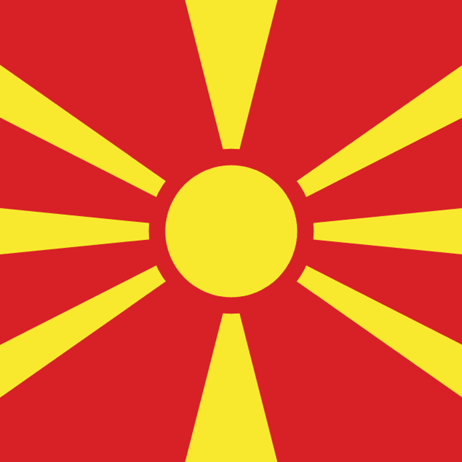 North Macedonia flag