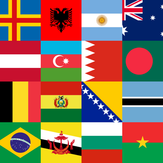 Global (130+ areas) - regio vlaggen
